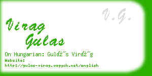 virag gulas business card